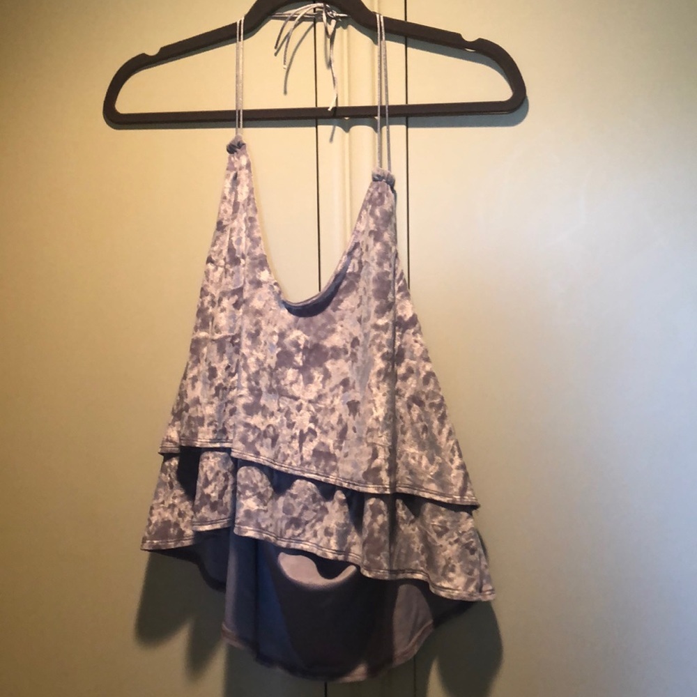 Express Purple Velvet Top